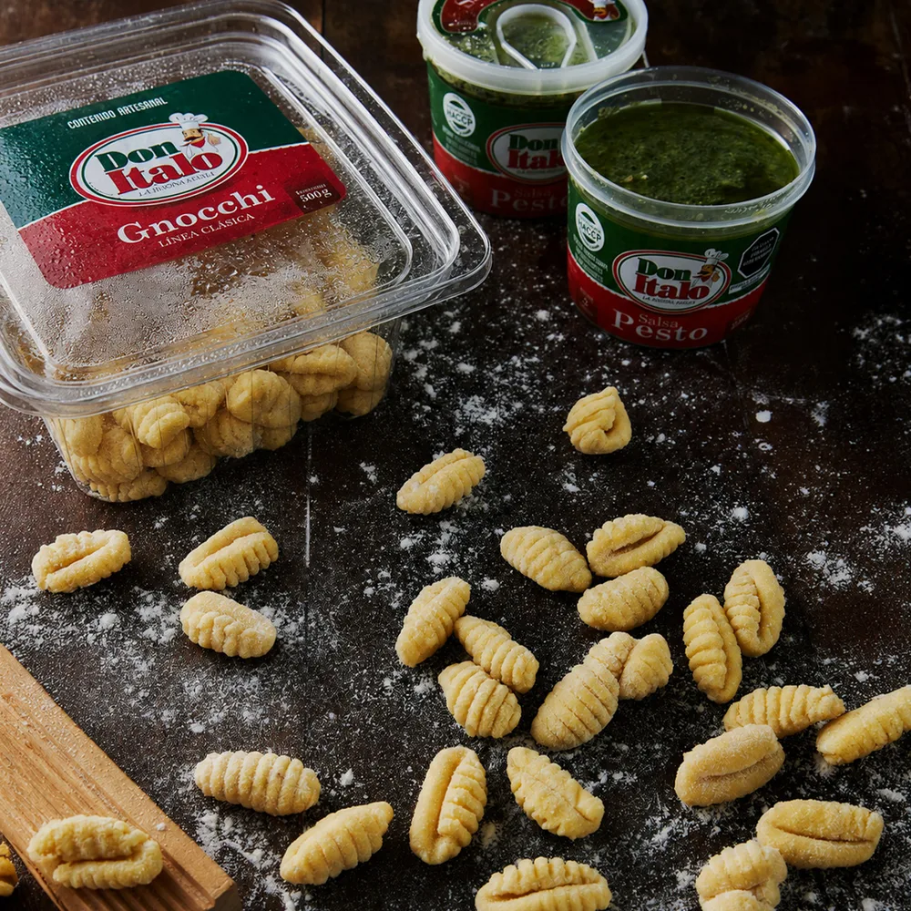 Gnocchi y salsa pesto Don Italo
