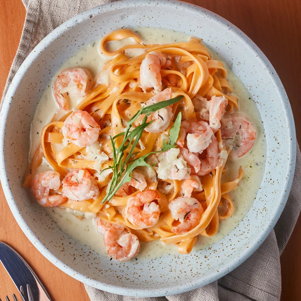 Fettuccini a la crema en 10 minutos