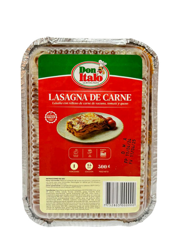 Lasagna de Carne 500gr